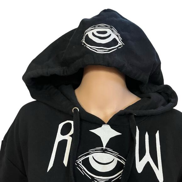 Rogue And Wolf Gothic Hoodie Sweatshirt Tunic Medium Snakes Witchy Baggy Black - Picture 5 of 10